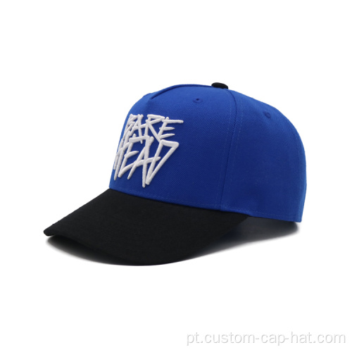 Chapéu de beisebol de logotipo bordado em 3D